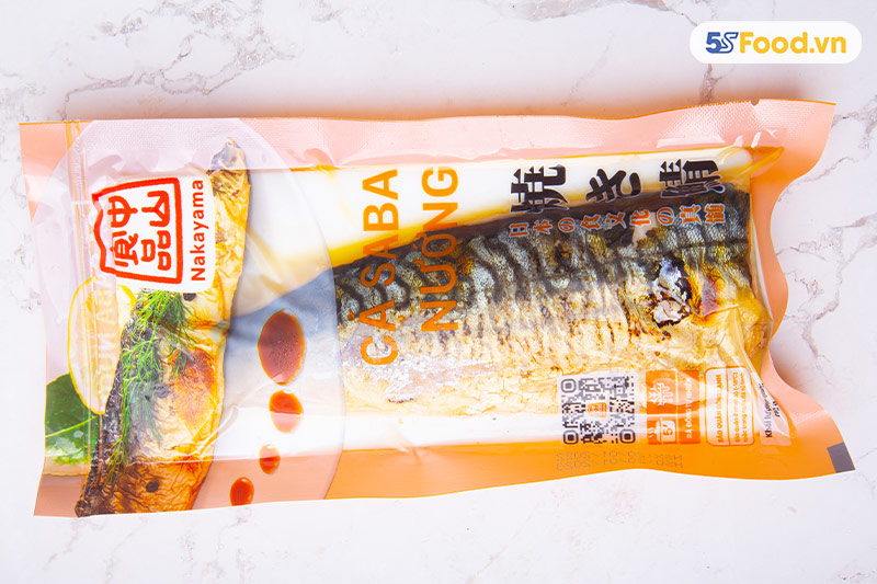 Cá Saba Nauy nướng muối 110g