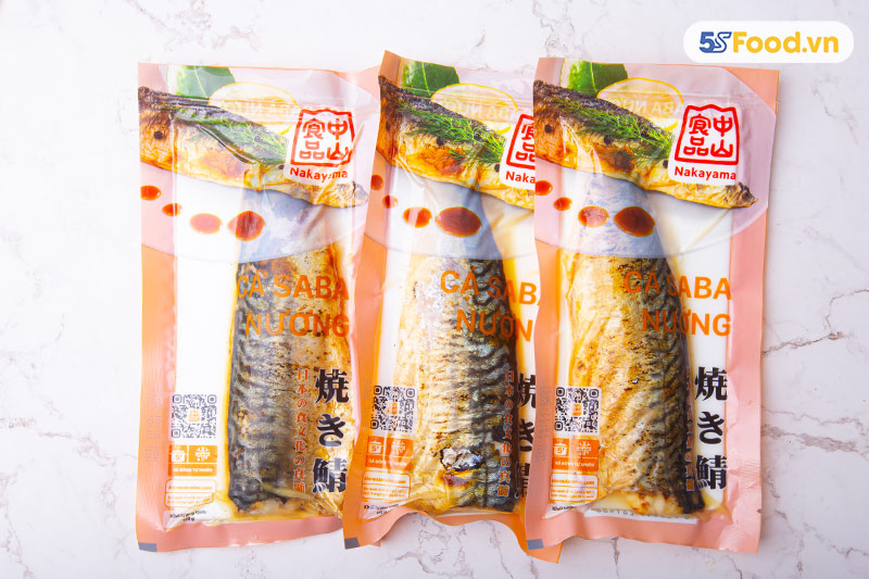 Cá Saba Nauy nướng muối 110g
