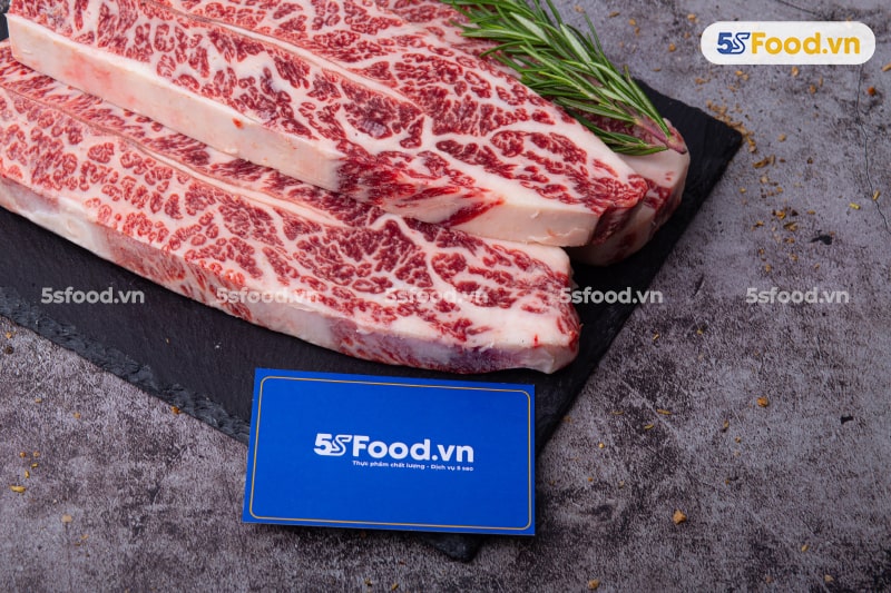 Sườn non rút xương bò Wagyu Snake River Farms (SRF)